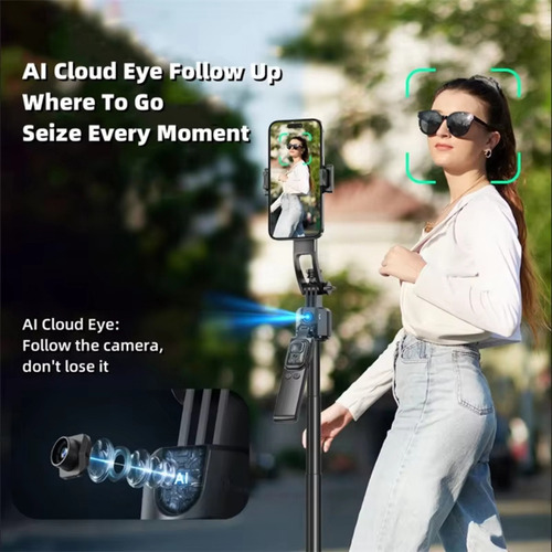 Trípode C17 Monopod Con Rotación Automática De 360° Y Seguim