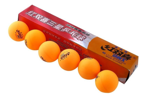12 Bolas Bolinha Tênis De Mesa Dhs 3 Estrelas 40mm Celulóide