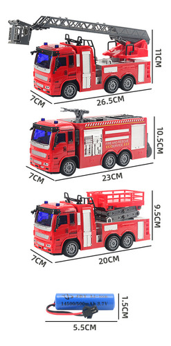 Camión De Bomberos Con Control Remoto Inalámbrico Modelo Eng