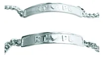 Comprar Pulseras Esclavas Novio Novia Pareja Plata 950