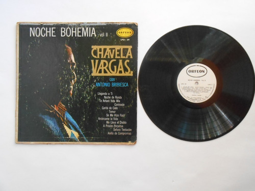 Lp Vinilo Chavela Vargas Noche Bohemia Vol 2 Colombia 1964