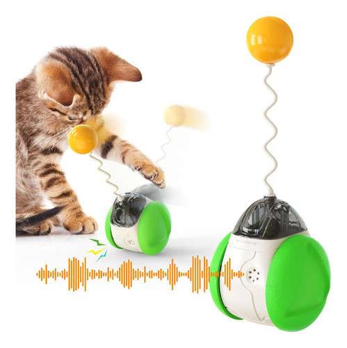 Juguete Interactivo Gato Persigue Caza Sonido Hierba Gatera