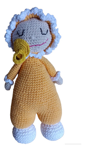 Muñeco Bebé Tejido Al Crochet - Color Naranja - Amigurumis