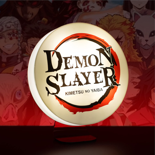 Demon Slayer - Luz Decorativa Con Logotipo De Pie O Montaje.