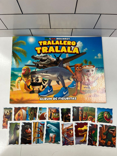 Album Tralalero Tralala Italian Brainrot + Figuritas Promos 100 Sin Repetir