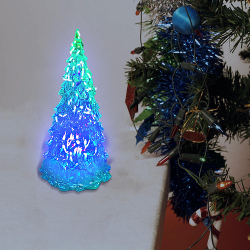 1 Pieza De Árbol De Navidad, Led, Acrílico, Colorido, Noche