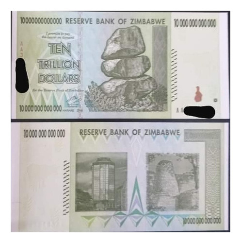 82.064 - Zimbabue - 10 Trilhões De Dollars - 2008 - F E