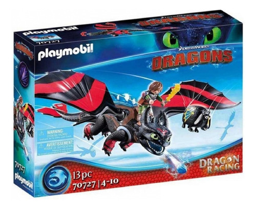 Bloques Para Armar Playmobil Dragon Racing Hipo Y Chimuelo