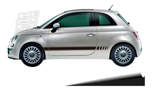 Calco Fiat 500 2021 Decoración Mute Juego