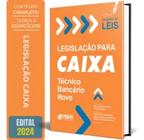 Comprar Apostila Caixa 2024 Caderno Leis Legislação Caixa Técnico: Técnico Bancário Vo, De Dan., Vol. 1. Editorial Nova Concursos, Capa Mole Em Português, 2024