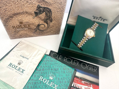 Reloj Rolex Dama Combinado Full Set Ref. 6917 26 Mm 1980 Plateado Y Dorado Dorado Beige (Usado)