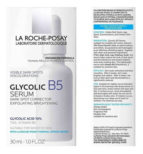 La Roche Posay Glycolic B5 Serum (ácido Glicolico 10%) 30ml 