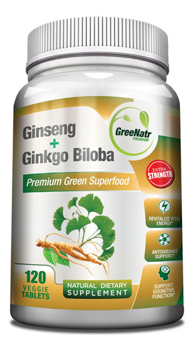 Panax Ginseng + Ginkgo Biloba Tablets  Superalimento Premiu