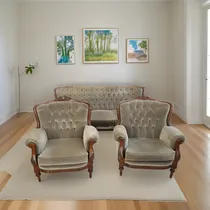 Comprar Galli Antiguo Juego Sillones Living Francés Luis Xvi