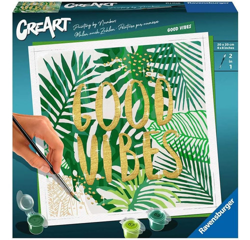 Ravensburger Creart Good Vibes Kit De Pintura Por Números Pa