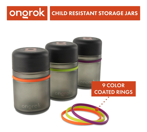 Contenedor De Hierba Ongrok - 3pack - Para 14g