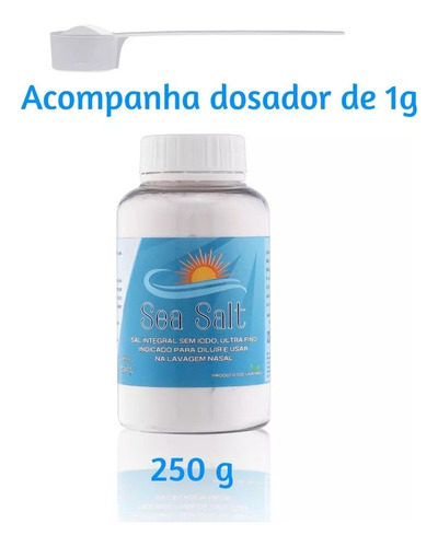 Cloreto Sódio Soro Fisiológico Lavagem Nasal 250g Pó Kit C/2 Branco
