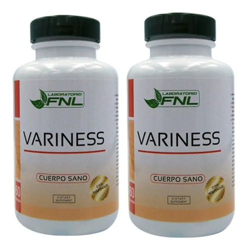 Variness Fnl 120 Capsulas 2x60. Varices Ulceras Varicocele