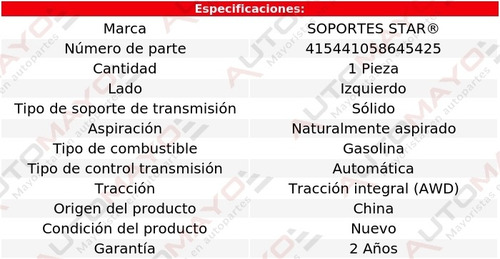 Tacón Transmisión Izq Durango 8 Cil 5.7l Dodge 2018-2019