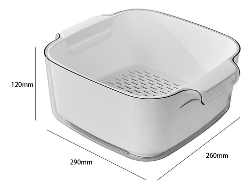 Cesta De Drenaje De Frutas De Cocina Escurridor De Tazón De