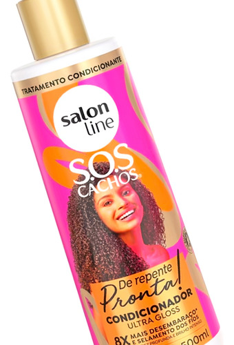 Salon Line Sos Cachos De Repente Pronta Acondicionador 500ml