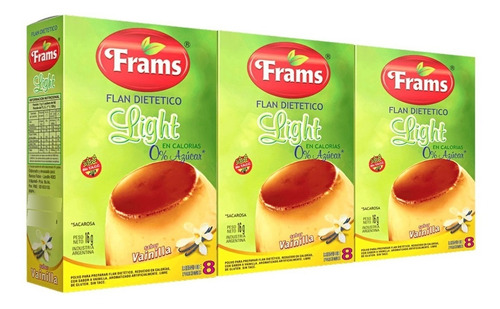 Flan De Vainilla Light Frams Sin Azucar - 6 Unidades