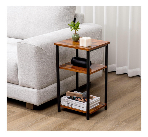 Mesas Laterales De Mesa De 3 Niveles Sweetcrispy Con Pies De