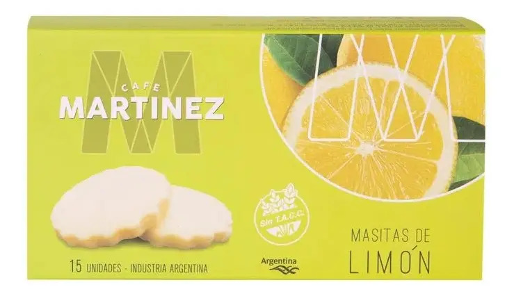 Masitas De Limón Sin TACC Café Martínez 60 Gr X 15 Unidades