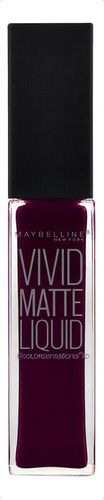 Labial Color Sensational Vivid Matte Liquid Maybelline Acabados Mate Color 50 Possesed Plum