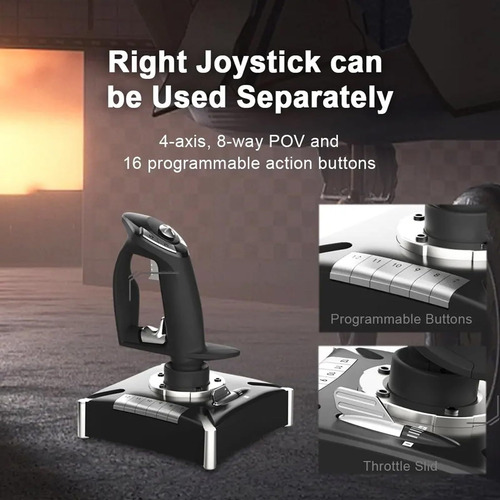 Simulador De Vuelo Joystick, Sistemas De Throttle Con