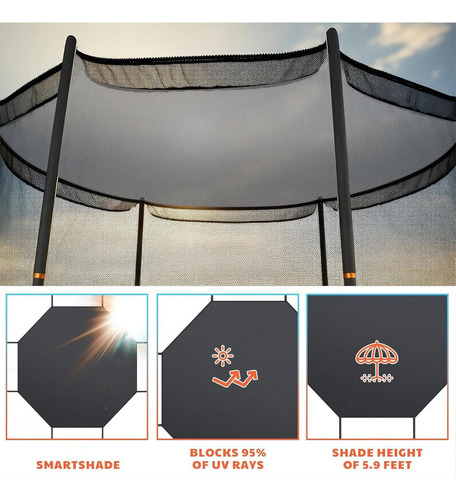 Cubierta Para Trampolín Protector Impermeable De Sombra Para