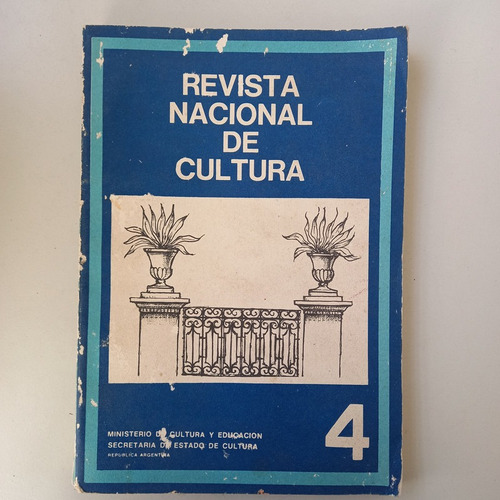 Revista Nacional De Cultura 4 Ministerio De Cultura