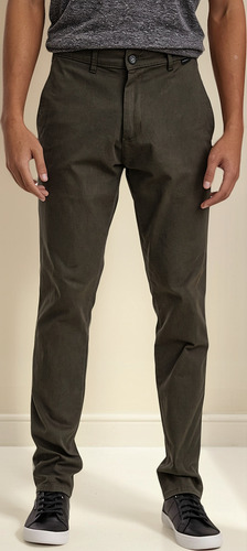 Pantalón Taverniti Chino Gabardina Elastizado Talle Especial