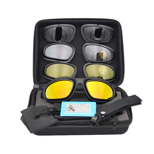 Polarized Uv400 Tactical Goggles C5 culos De Tiro 4 Lens