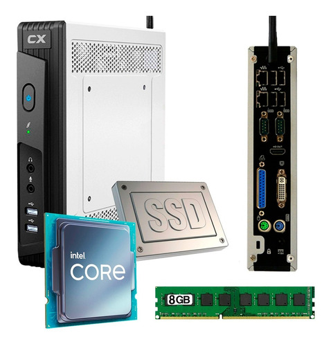 Mini Pc Cx Pluton Intel Core J1900 + 8 Gb Ram + 240 Gb Ssd