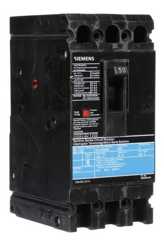 Siemens® Interruptor Electromagnético Ed2 50a Ed23b050mx