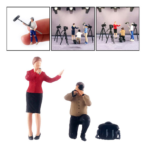 1/64 Figuras Escena De Fotografía De Azafata Roja