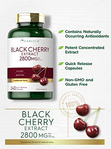 Concentrado De Extrato De Cereja Preta Carlyle | 2800mg | 2