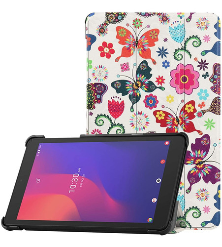 Funda Para Tablet Alcatel Joy 2 2020 8 Pulgadas - Mariposas