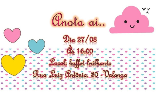 Imagem 6 de 7 de Convite Animado - Chuva De Amor - Faço Outros Temas!