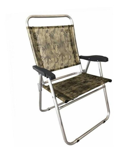 Cadeira Praia Em Aluminio Zaka Cancun Plus Colors Camuflado