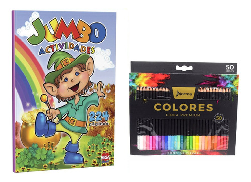 Libro Jumbo Actividades Entretenimiento+ Colores Premier C50