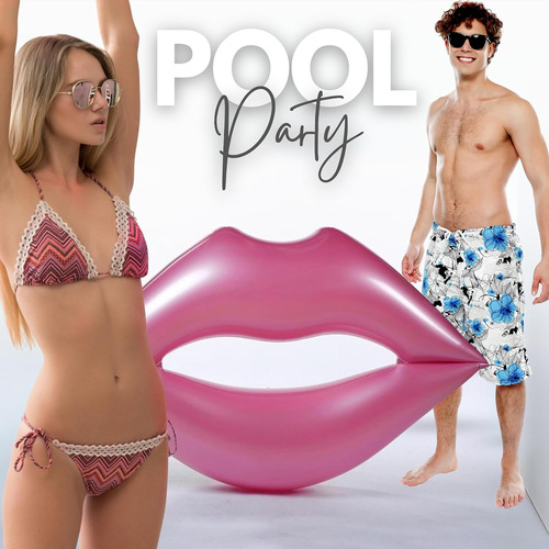 Salvavida Para Alberca Anillo De Natación Inflable Labios