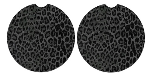 Rnyleeg Posavaso Diseño Leopardo Negro Para Automovil Moda 2