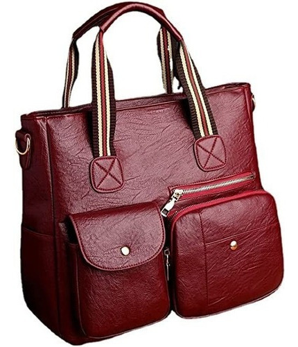 Bolso De Piel Para Mujer, Ideal Para Trabajo Universitario,