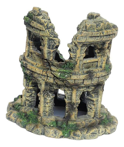 * Acuario Agua Coliseo Romano Modelo Decoración Decoraciones