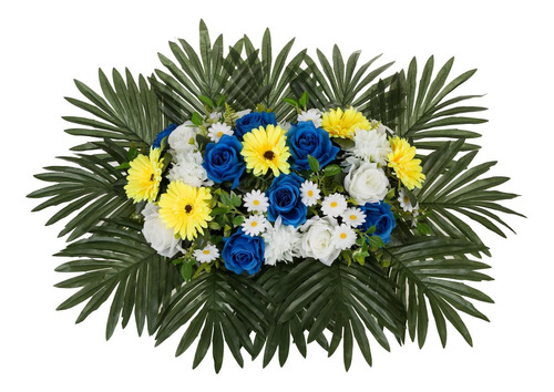 Memobloom Lápida De Flores Para Tumba ' Flores Artificiales