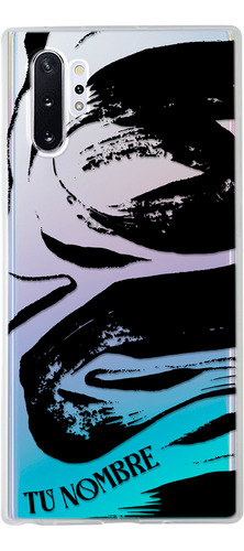 Funda Para Galaxy Manchas Negras Pintura Con Nombre