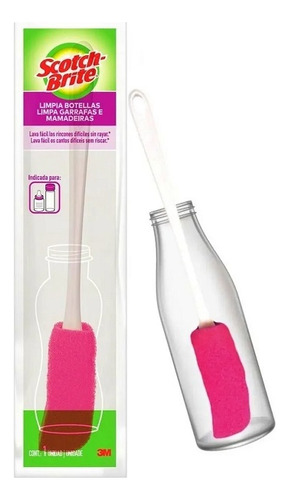 Esponja Limpia Botellas Y Biberones Scotch Brite 3m