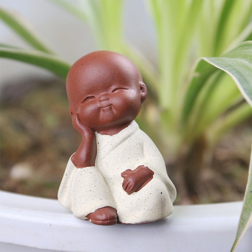 3 Mini Escritorio Decoración Té Artesanía Estatua De Buda